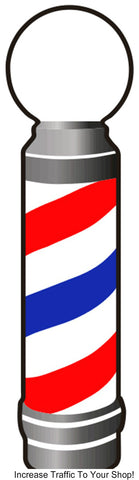 Barber Pole Decal by Barberwall®, Barber pole decal cheap
