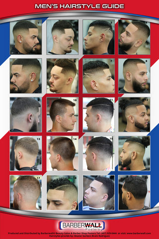 barber haircuts poster